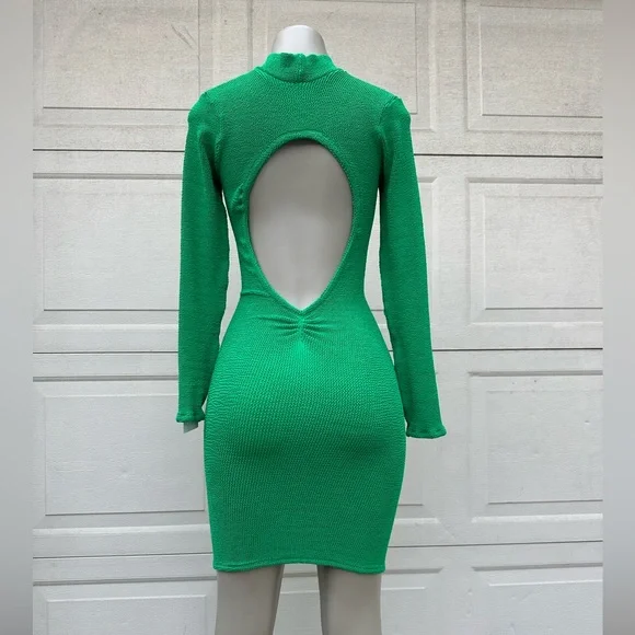 Elegant Green Open-Back Dress Hunza G - threedaughtersproperties.com Elegant Green Open-Back Dress Hunza G - threedaughtersproperties.com